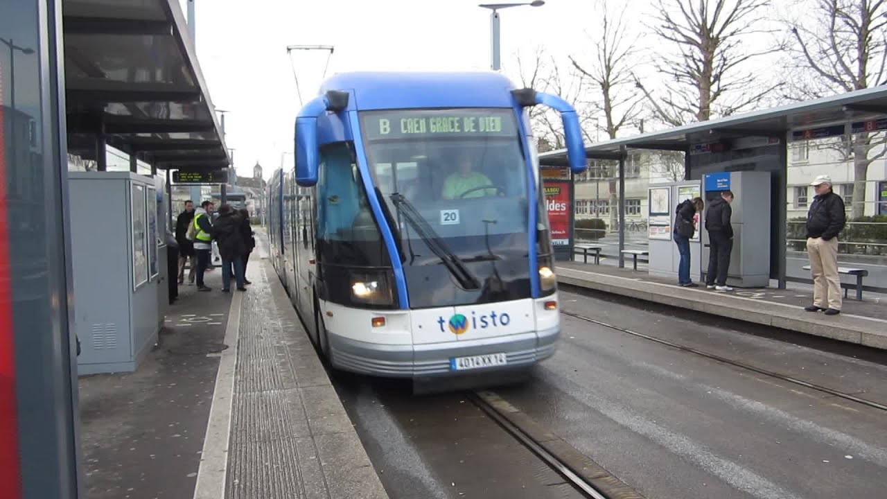 [Caen] Tramway sur pneu Twisto - Gare SNCF
