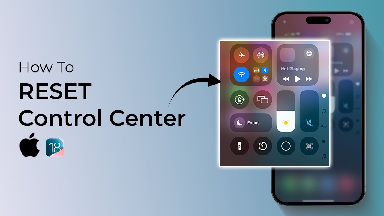 Как сбросить настройки Центра управления на iPhone (iOS 18)?