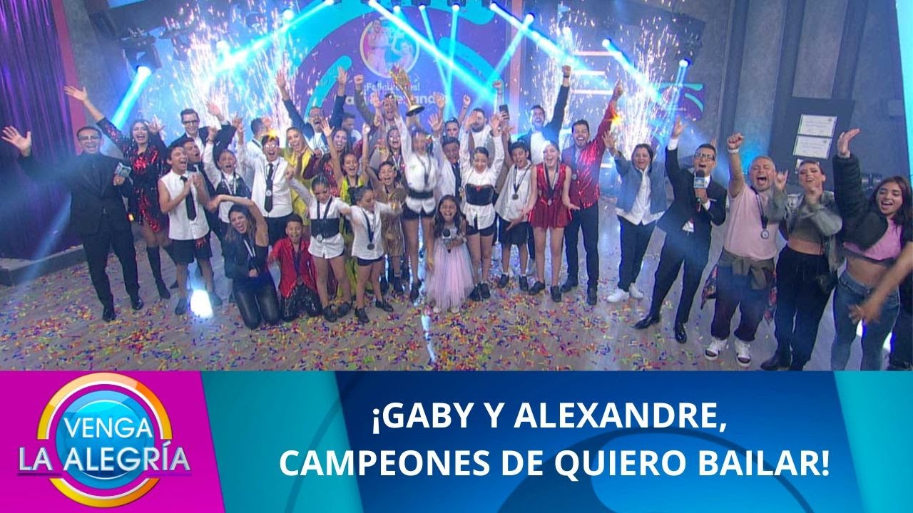 Gaby y Alexandre ganan Quiero Bailar. | Programa 12 de agosto 2022 PARTE 2 | Venga La Alegría