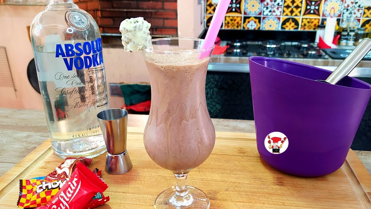 Como Fazer Drink Chocolate Vodka Leite Condensado para Festa e Bar