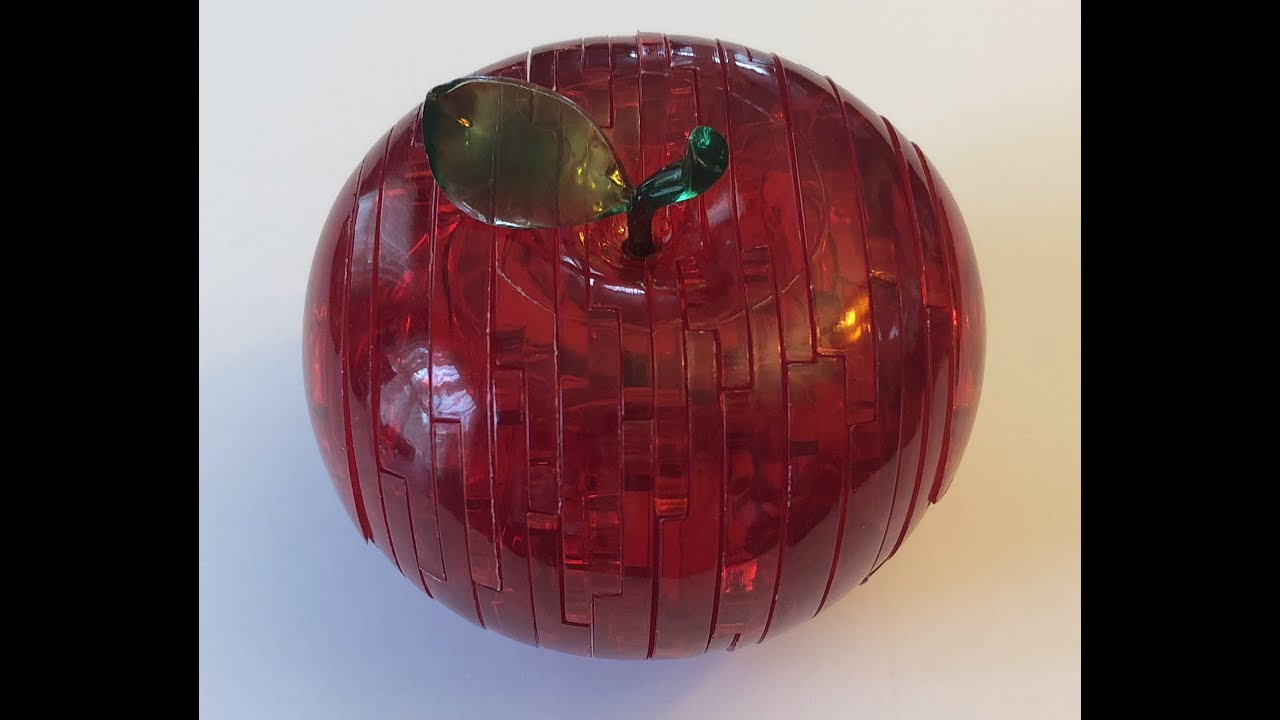 Original 3D Crystal Apple Puzzle