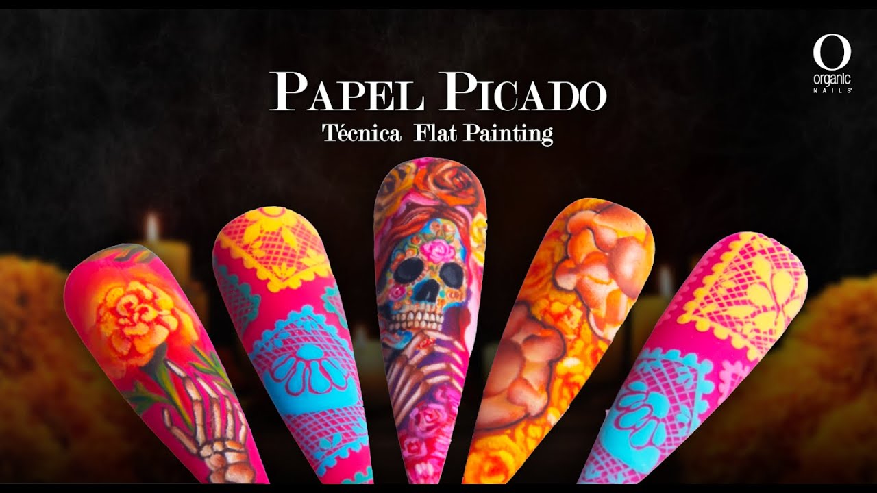 Tutorial paso a paso l Arte de Uñas: Captura la Magia del Papel Picado con Organic Nails