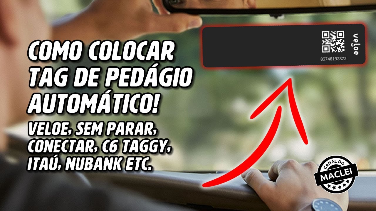 COMO COLAR TAG DE PEDÁGIO AUTOMÁTICO! VELOE, SEM PARAR, CONECTAR E TODOS OS OUTROS!