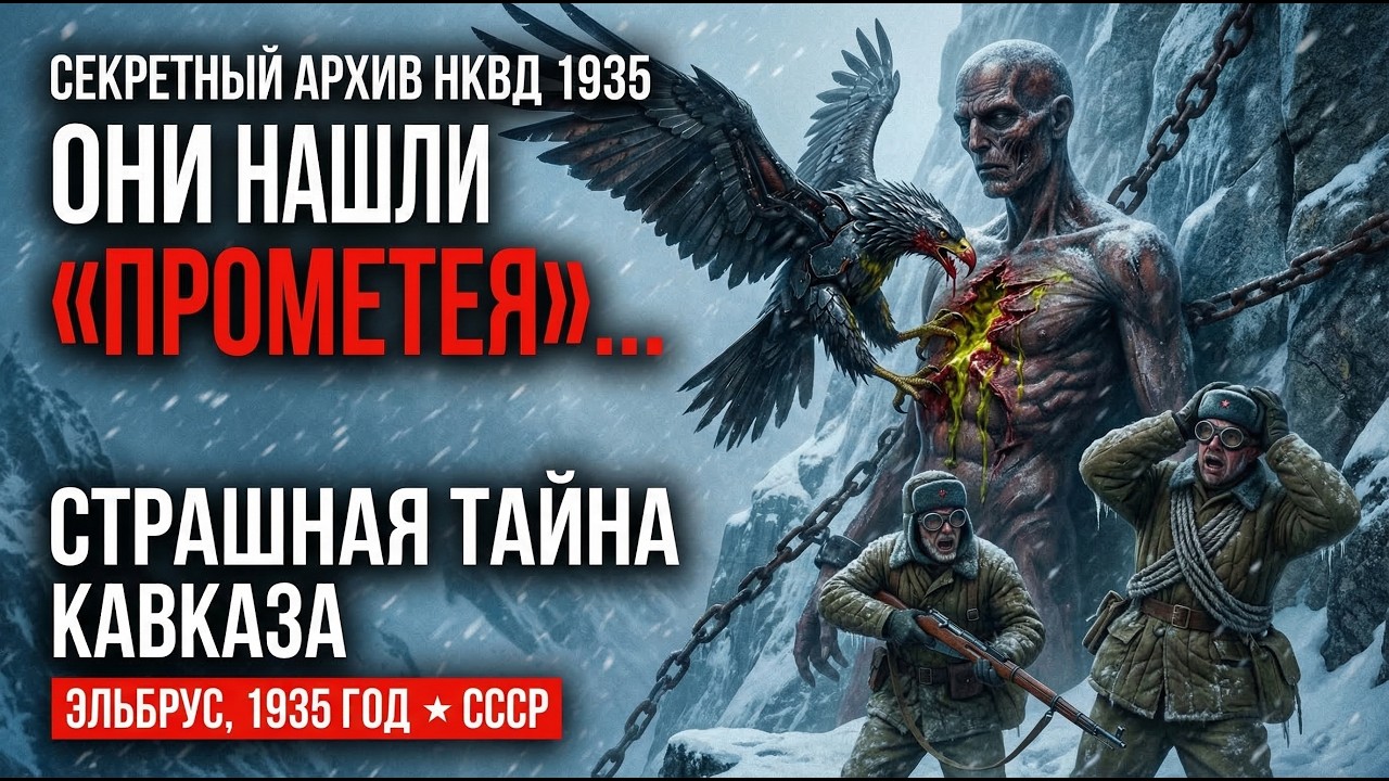 АЛЬПИНИСТЫ НАШЛИ ПРИКОВАННОГО ГИГАНТА НА СКАЛЕ. Орел клевал его