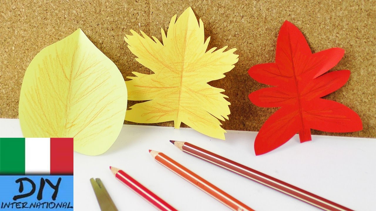 creare foglie d'autunno | foglie colorate e belle fai da te per decorazioni