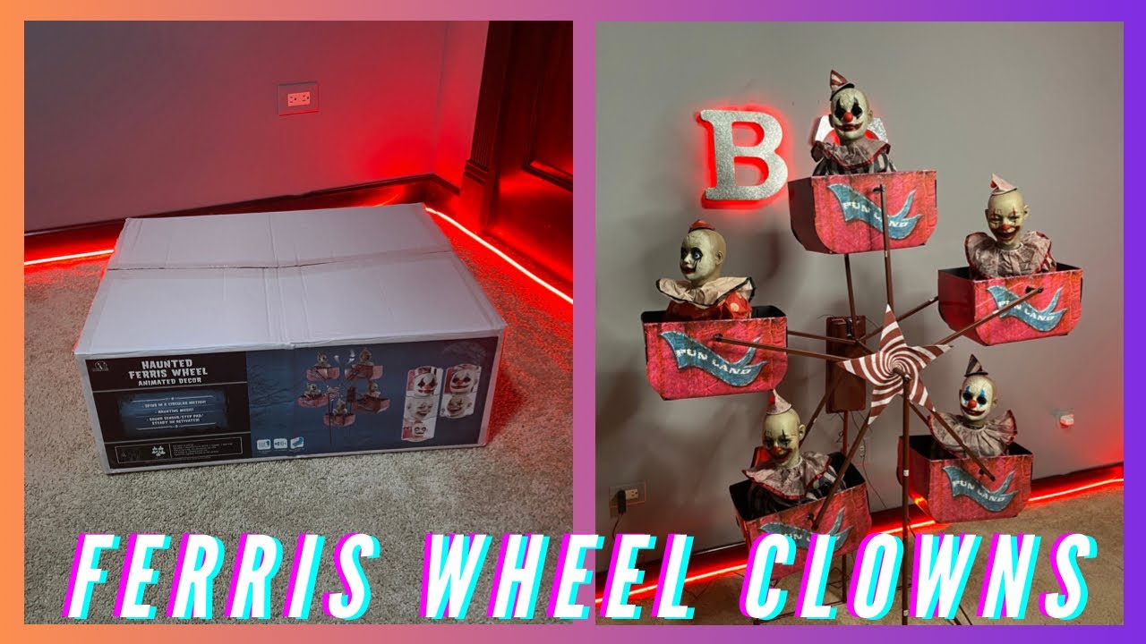👻Haunted Ferris Wheel Clowns Unboxing/Setup!🎃
