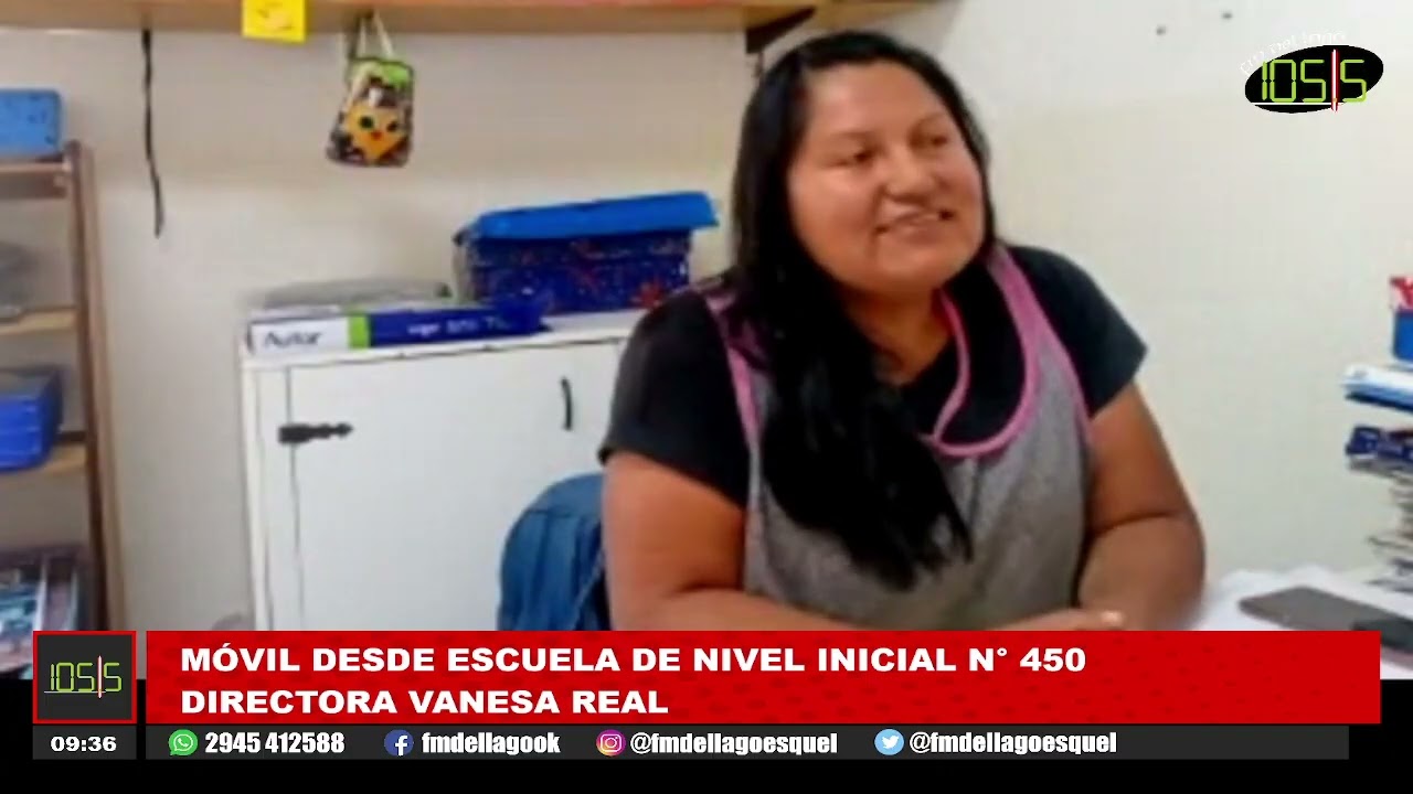 Vanesa Real, directora de la escuela de nivel inicial n° 450