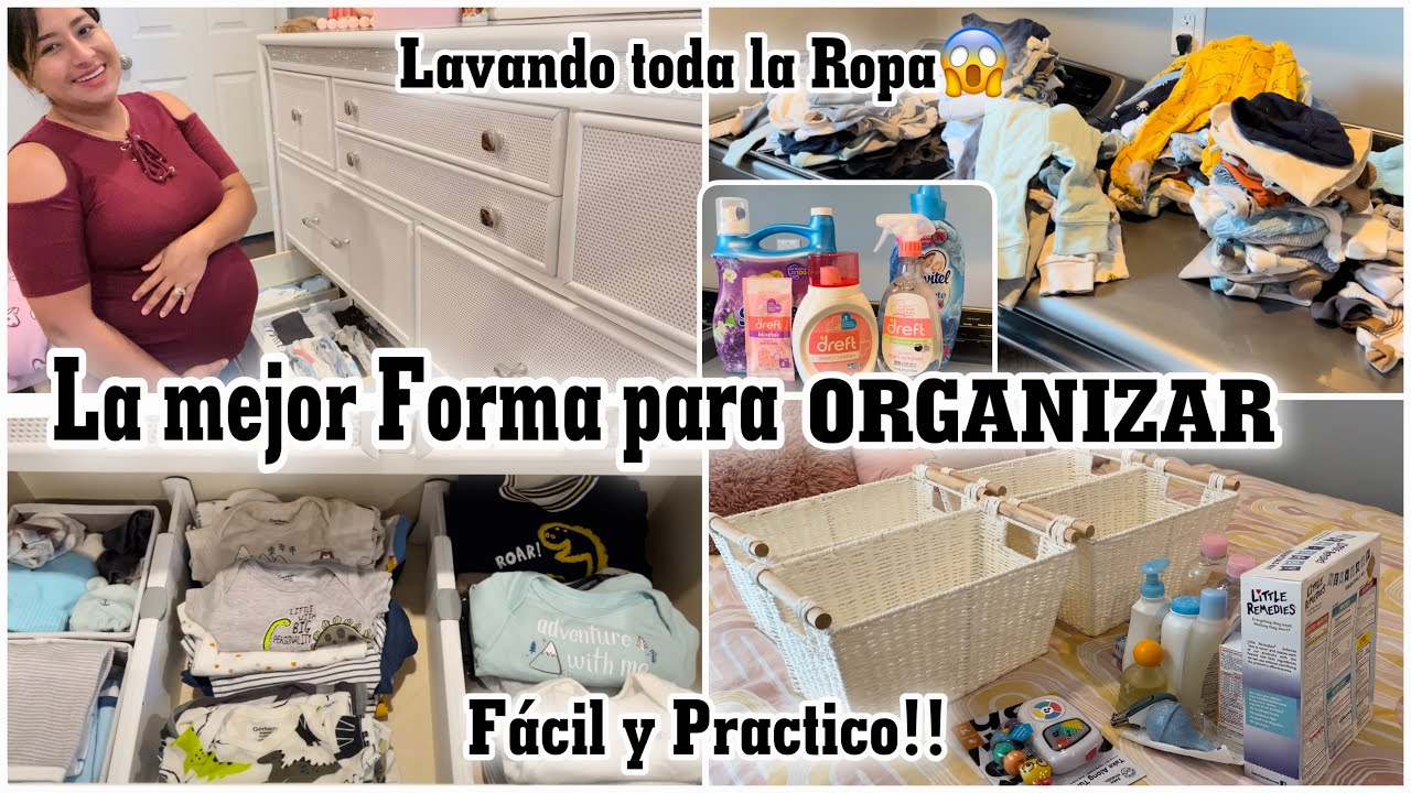 COMO ORGANIZAR LA ROPA DE UN BEBE Recién Nacido‼️Lavando y Organizando TODO😱
