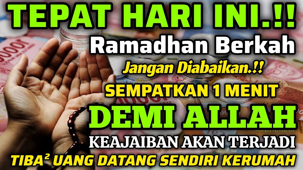 🔴ALHAMDULILLAH🤲 BARU PUTAR SEBENTAR UANG BENAR2 DATANG SENDIRI KERUMAH, DOA KEKAYAAN PALING MUSTAJAB