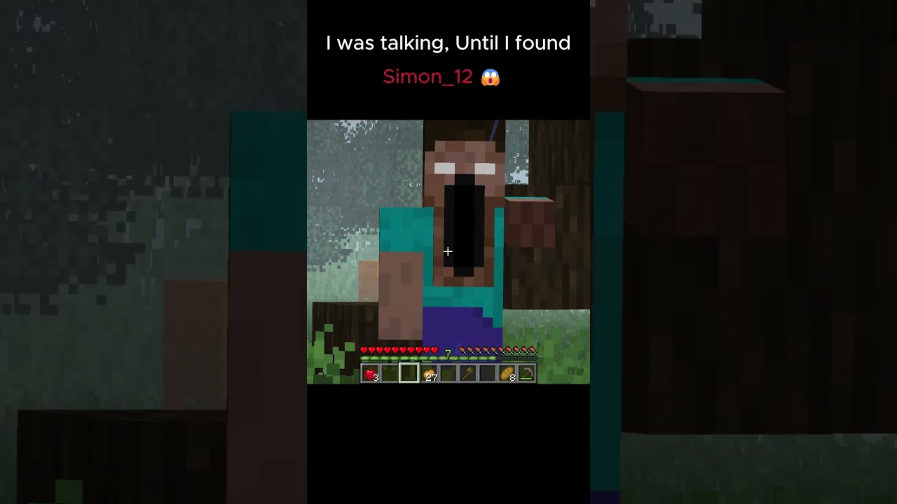 I Found Simon_12 😱 #minecraft #scary #shorts