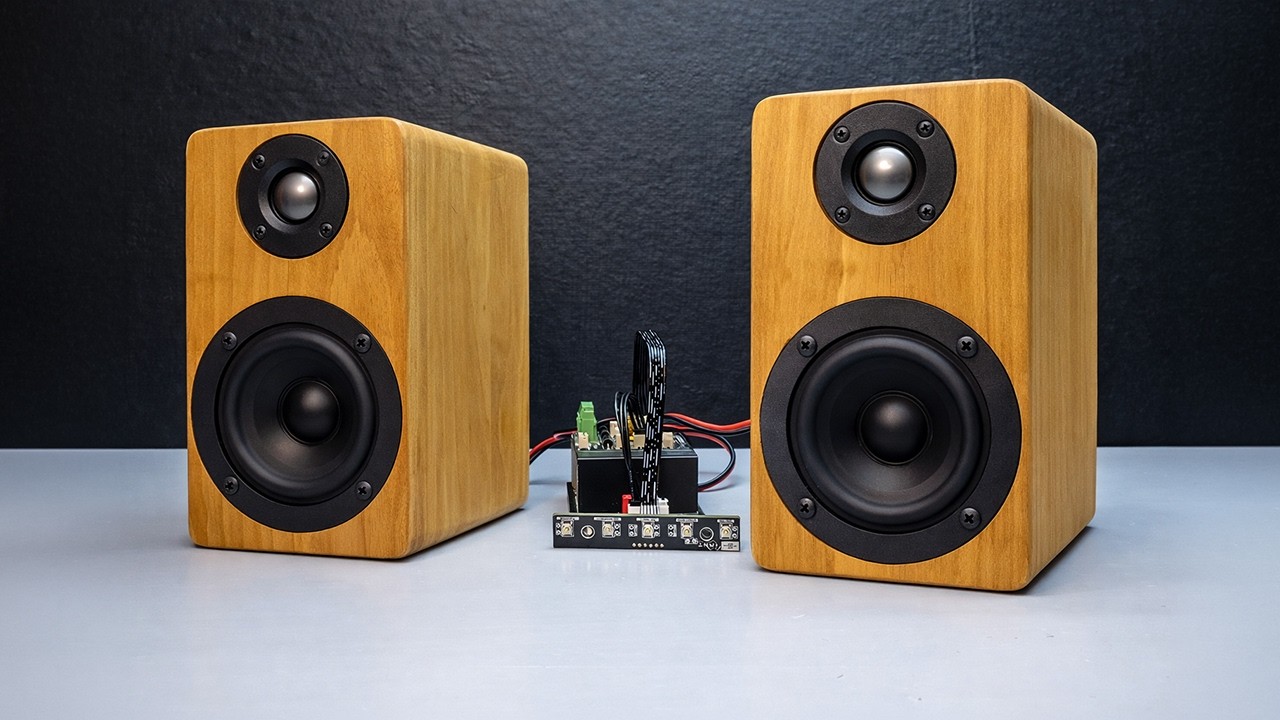 I Built Compact Wooden Bookshelf Speakers