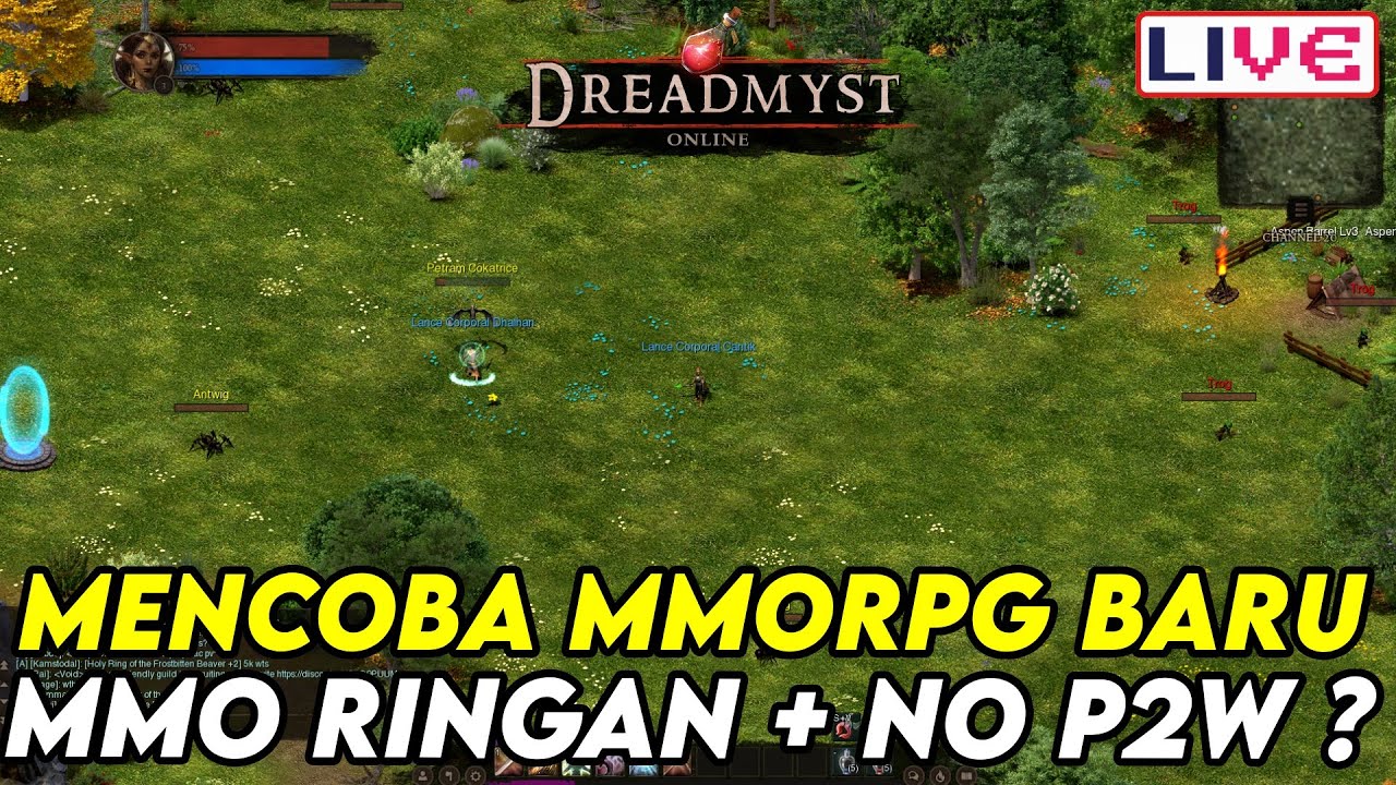 TRYING A NEW MMORPG? IS IT POPULAR? DOES IT HAVE TRADING? DOES THIS MMO HAVE POTENTIAL? - DREADMYST