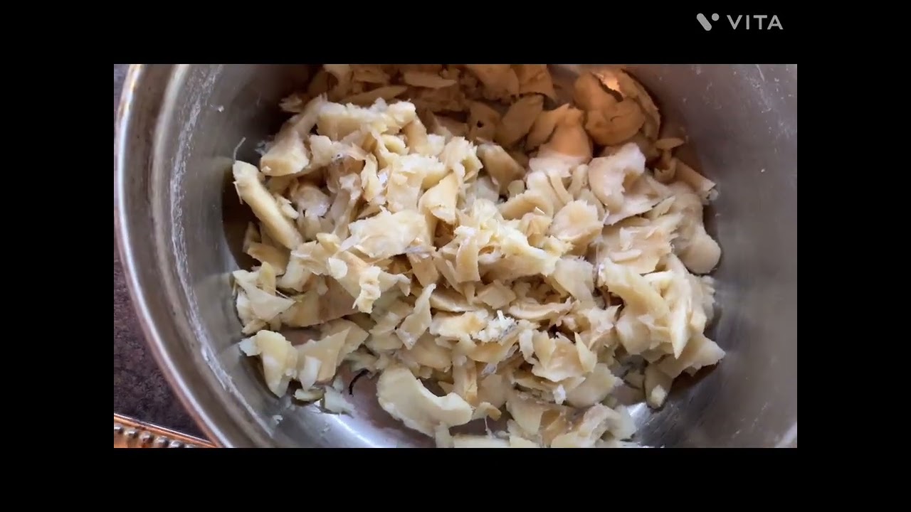 This is how I make my salt fish and Okra with ground provision 