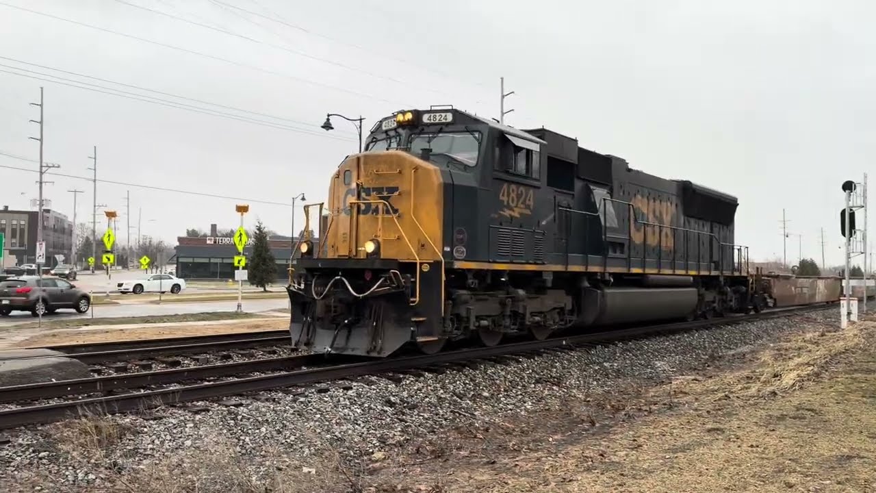 CSX X199 storage train With empty intermodal well cars/Shipping container cars 2/20/26