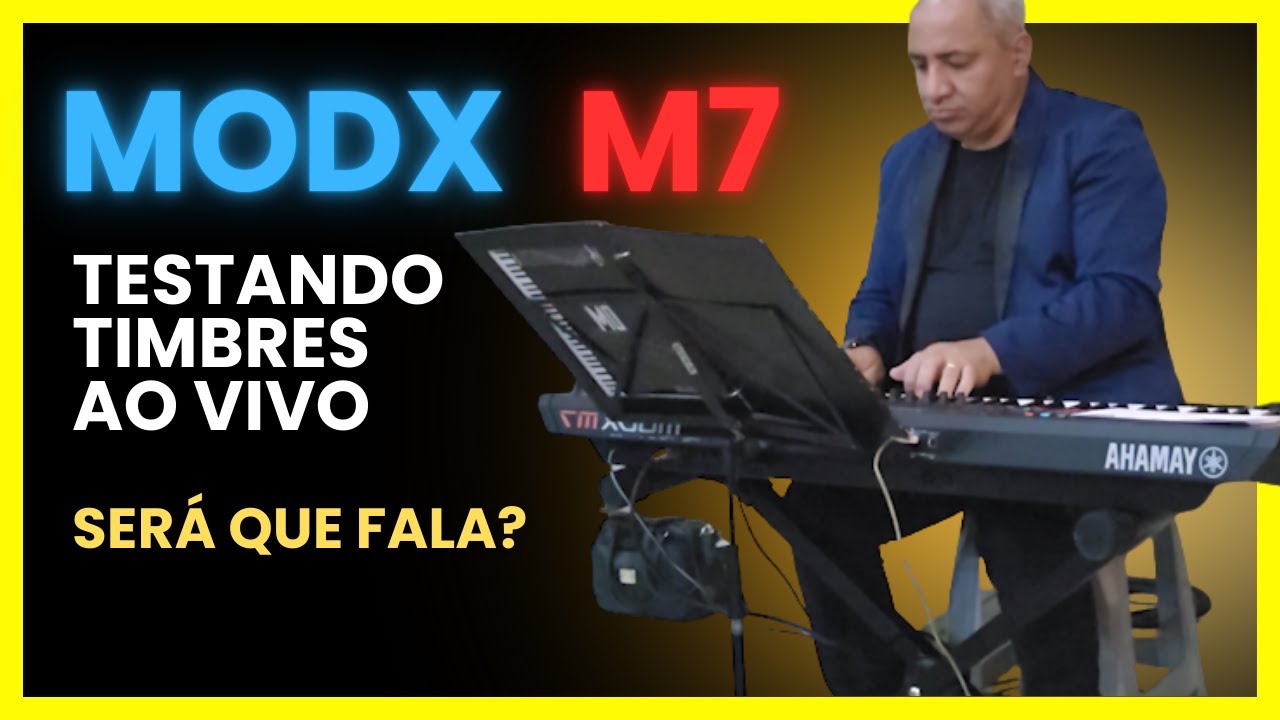 MODXm7 ao vivo - teste de timbres na pratica - INCRÍVEL - COVER