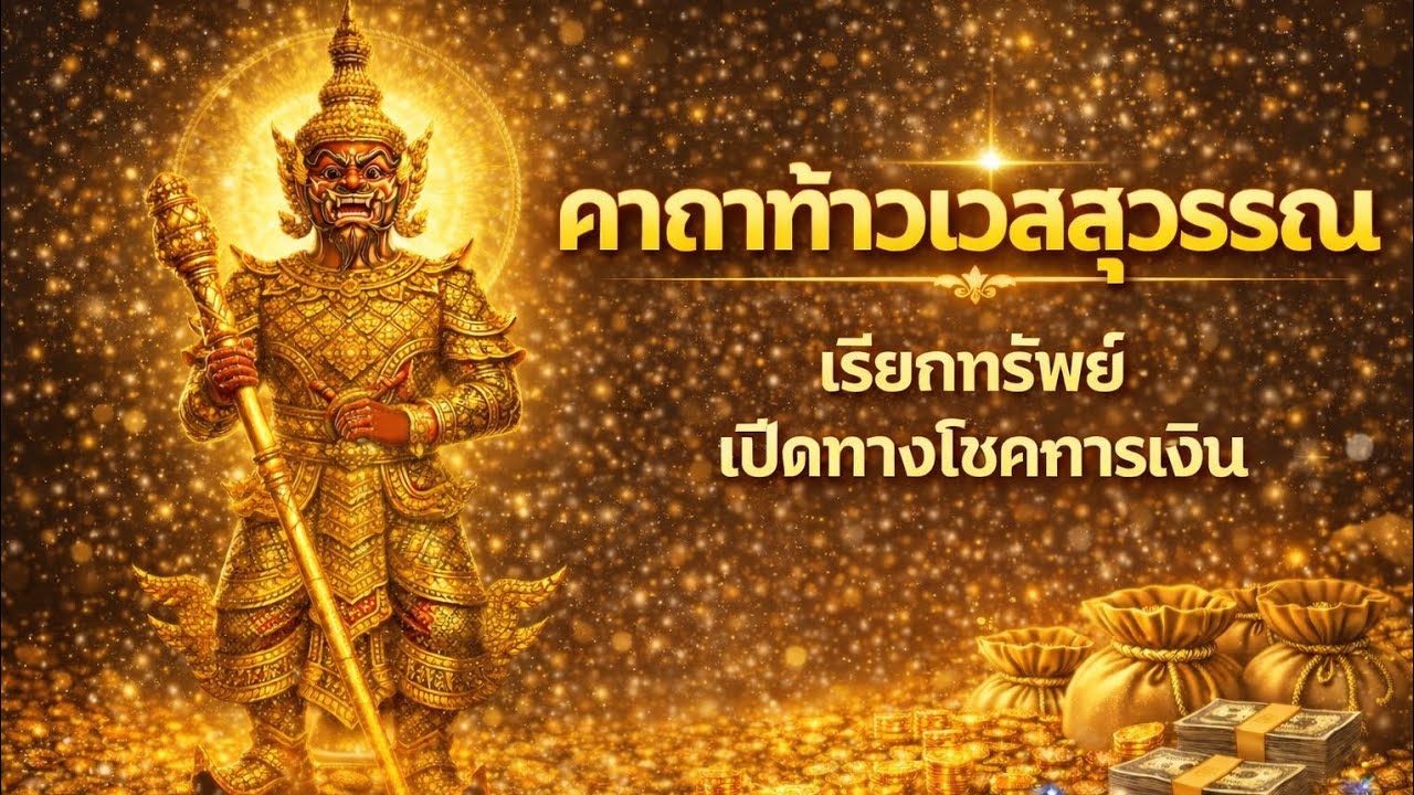 คาถาท้าวเวสสุวรรณ 60 นาที เรียกทรัพย์ กันจน เปิดโชคการเงิน เงินไหลมาแรงมาก