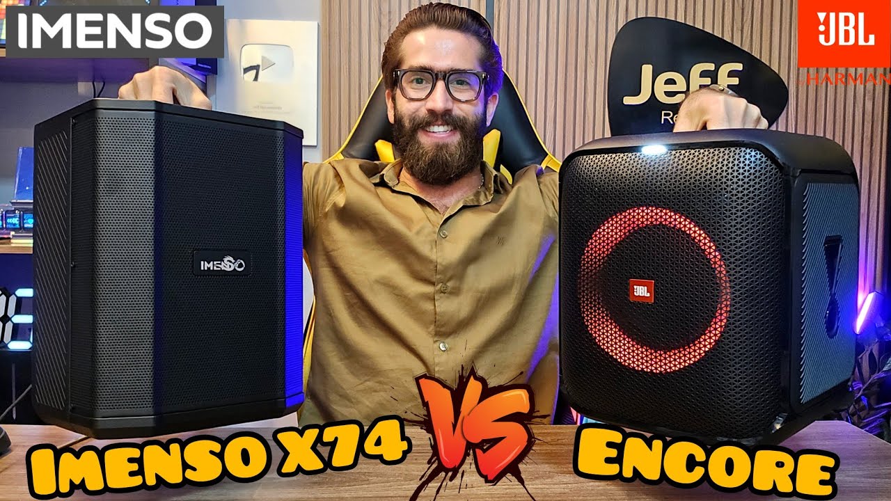 IMENSO STUDIO X74  Vs JBL PARTYBOX ENCORE ESSENTIAL: Qual caixa de som Comprar? (Comparativo)