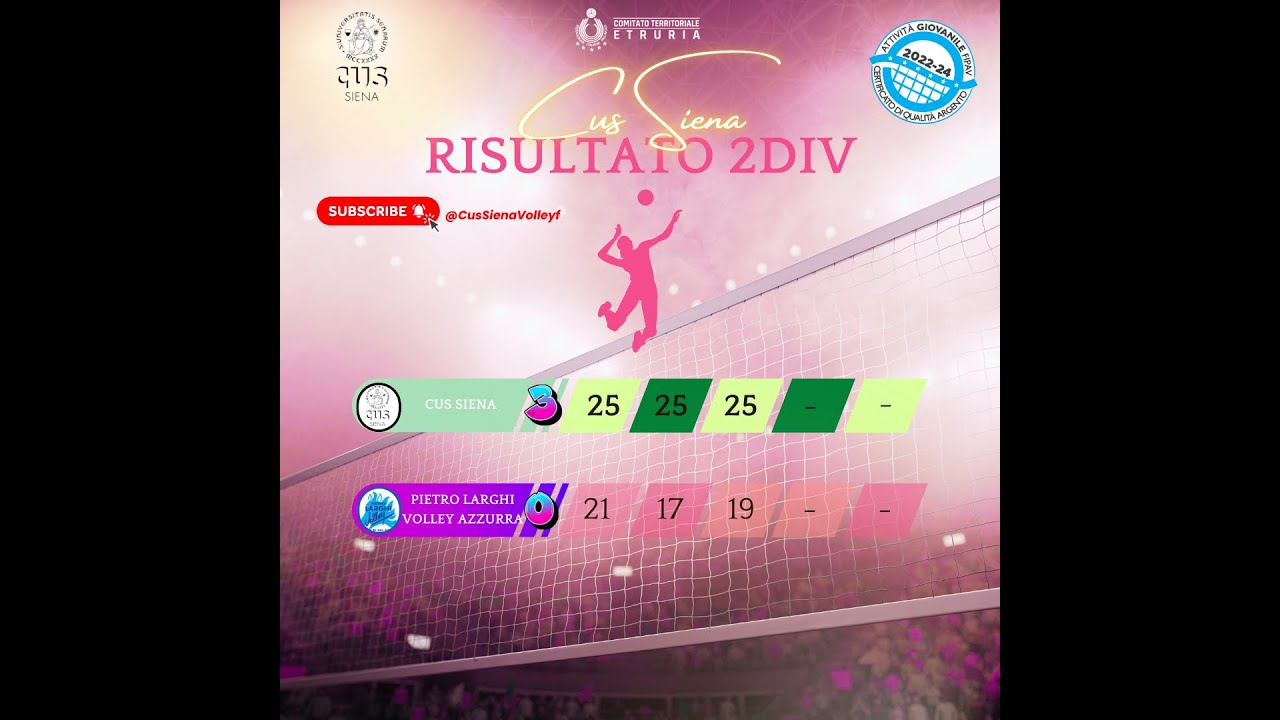 Seconda divisione Femminile Girone B Fipav Etruria