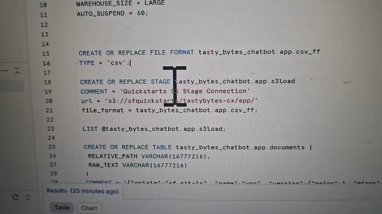 Snowflake -Tasty Bytes - RAG Chatbot Using Cortex and Streamlit