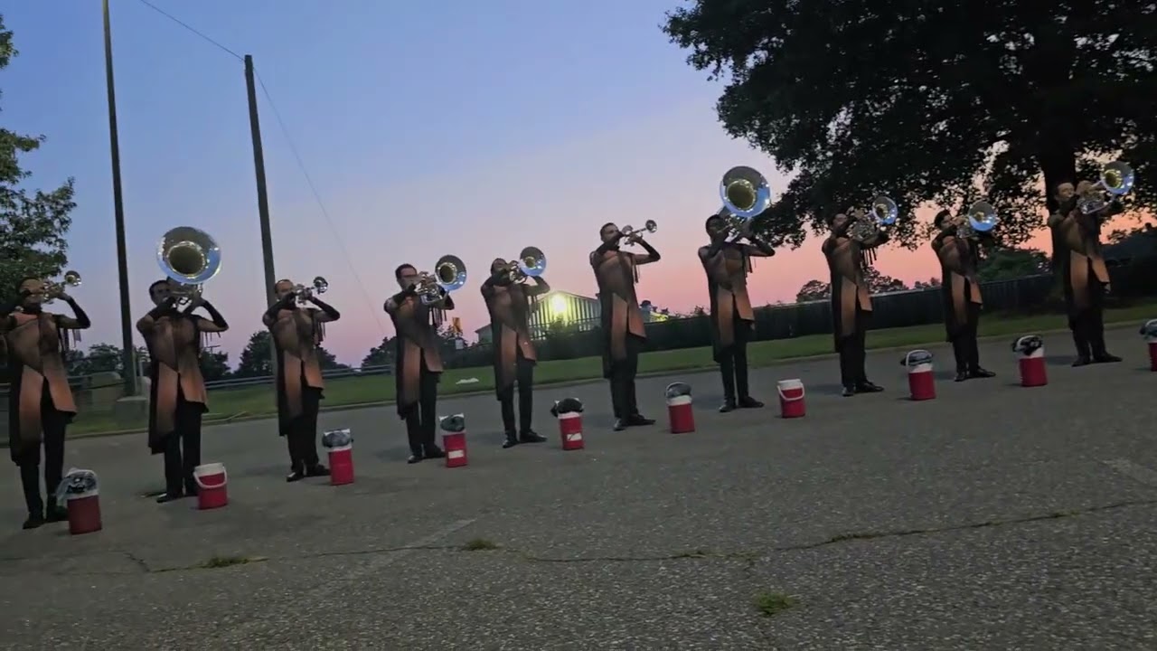 Carolina Crown 2024 Brass in the Lot at Little Rock || Tuning Sequence