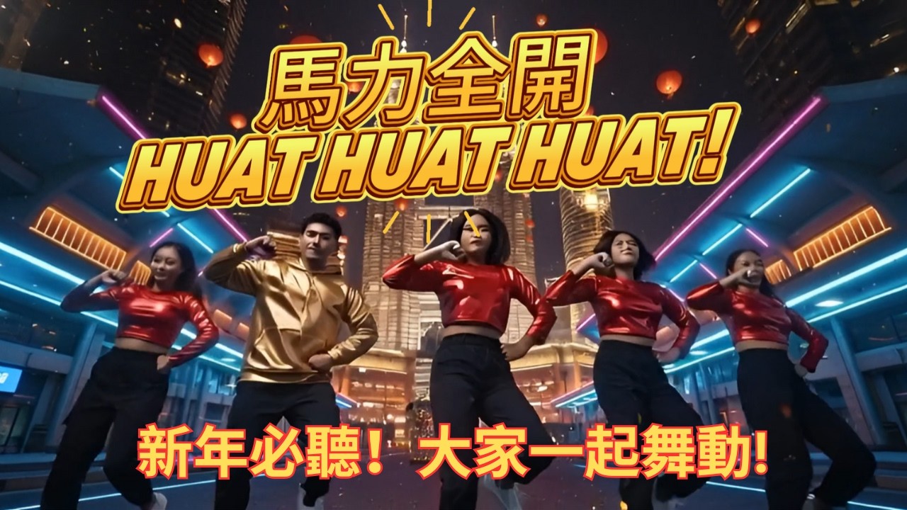 🧨熱爆新年歌《馬力全開 Huat Huat Huat!》全馬躍動！聽了好運錢財滾滾來！挑戰你的舞蹈細胞！🐴Horse Power Malaysia CNY 2026. Let's dance!