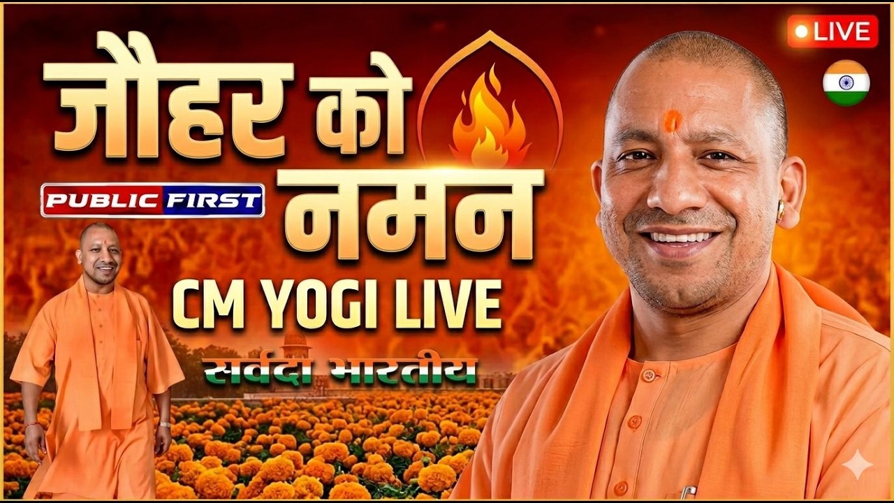 #YOGI LIVE चित्तौड़गढ़ | जौहर श्रद्धांजलि समारोह में CM योगी आदित्यनाथ | वीरांगनाओं को नमन |