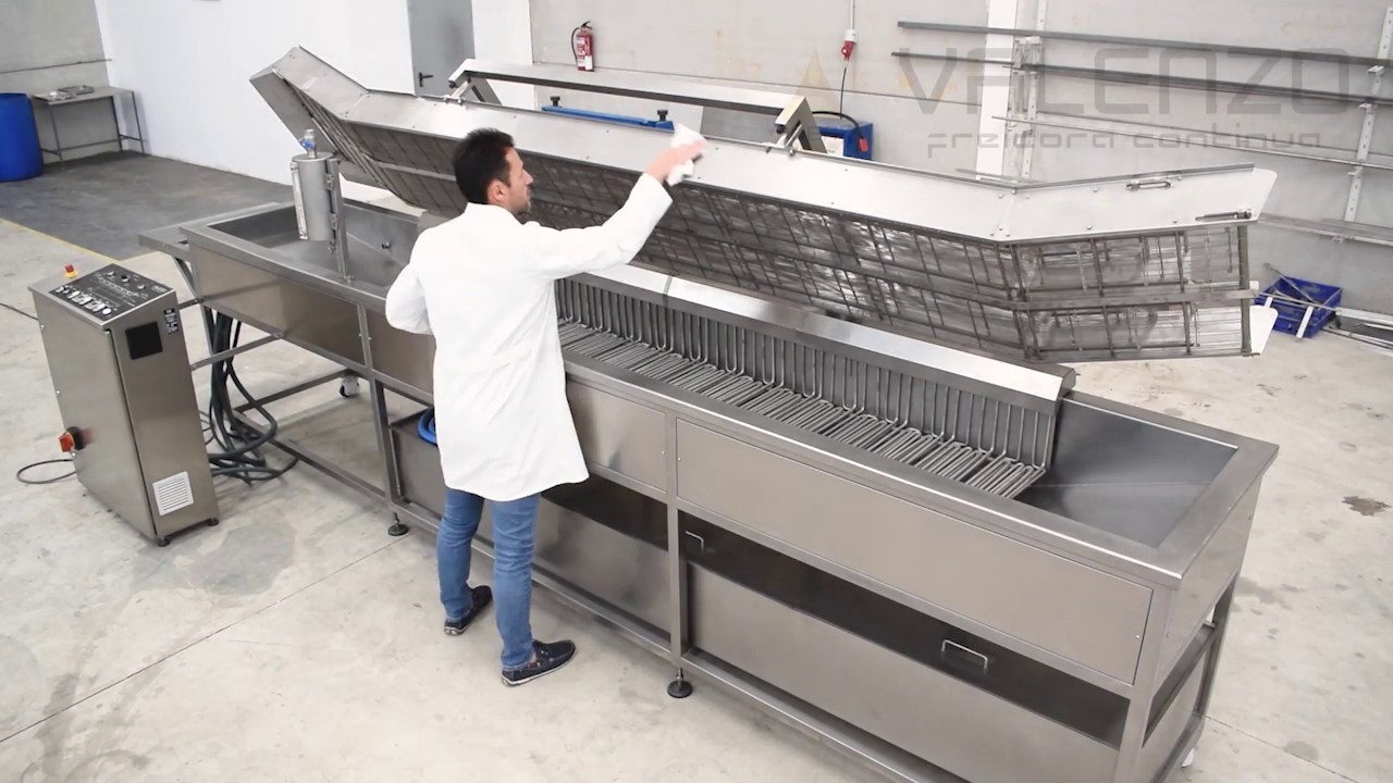 VALENZO Freidora industrial eléctrica en continuo modelo ST1 *deep fryer*