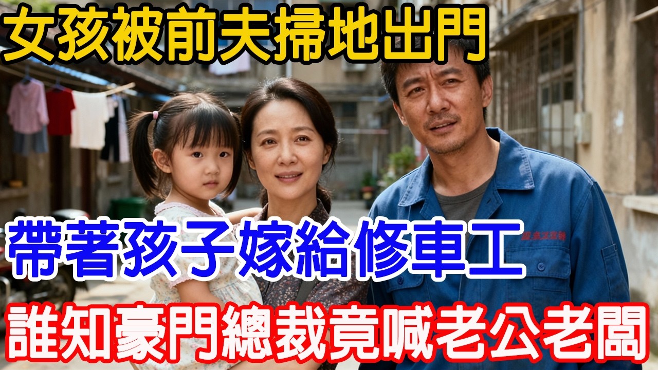 【一口氣看完】女孩被前夫掃地出門，帶著孩子嫁給修車工，誰知豪門總裁竟喊老公「老闆！」#故事樹洞 #故事頻道 #故事分享 #情感故事 #原創