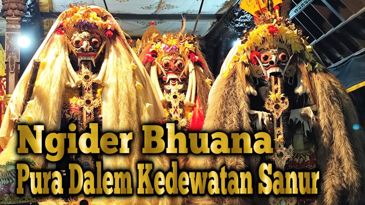 Ngider Bhuana Pujawali Ring Pura Dalem Kedewatan Sanur Denpasar. Prosesi Yang Mirip Ngerebong
