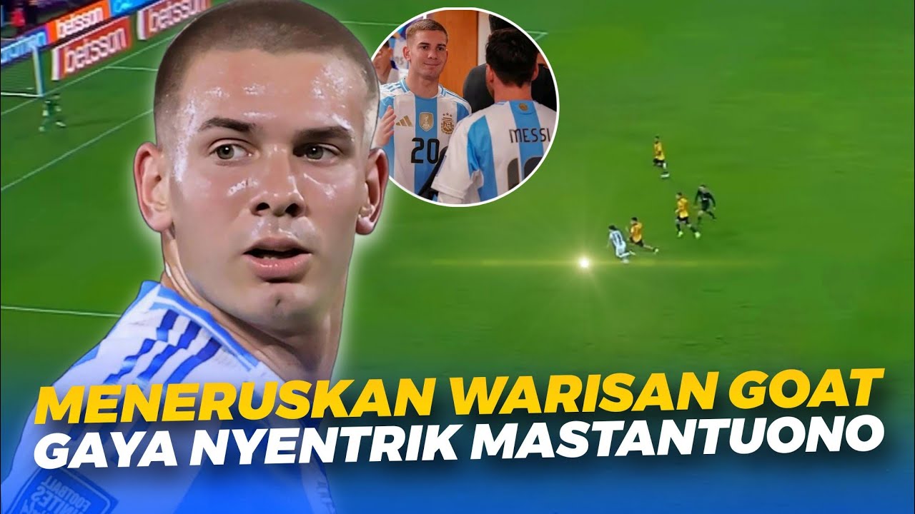 MESSI + MARADONA = MASTANTUONO🇦🇷 Aksi YAHUUD!! Mastantuono Saat JADI PENERUS MESSI Di Argentina