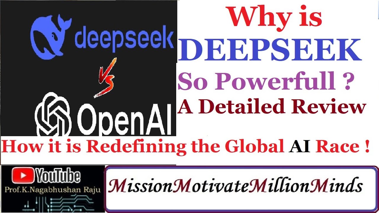 DeepSeek R1 | AI Disruption | Redefining the AI Race : Chat GPT | Gemini | LLM
