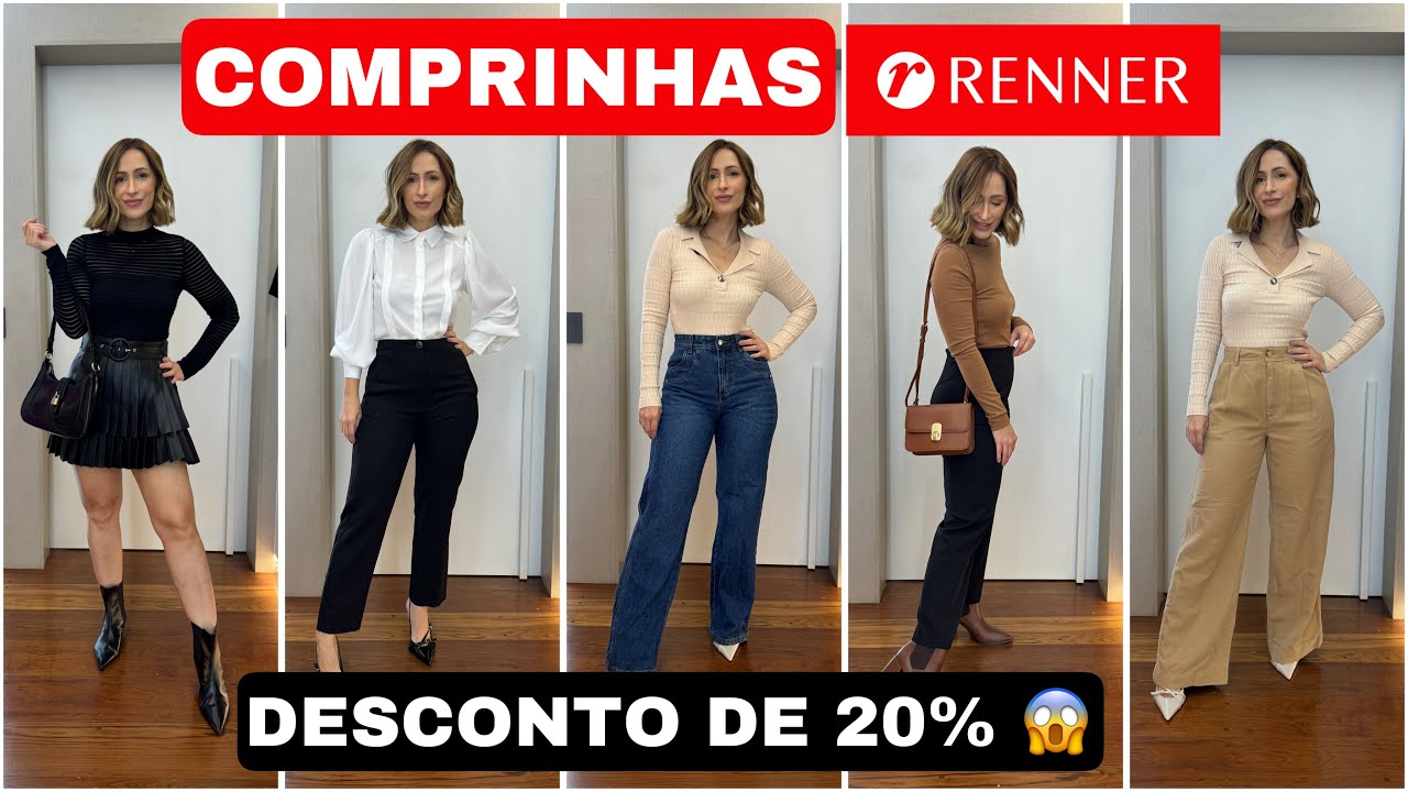 COMPRINHAS RENNER😱CHOCADA COM AS NOVIDADES E DESCONTO DE 20%