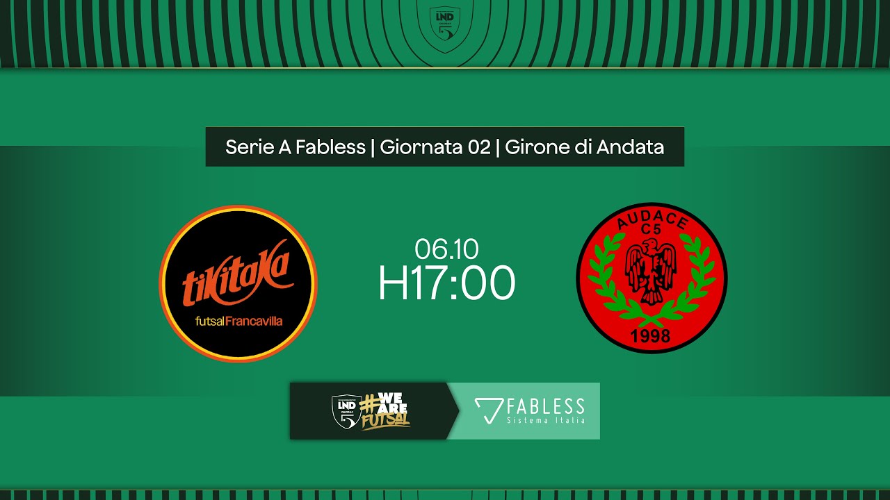 TikiTaka Francavilla-Audace Verona 7-1 | 2ª giornata | Serie A Fabless 2024/2025