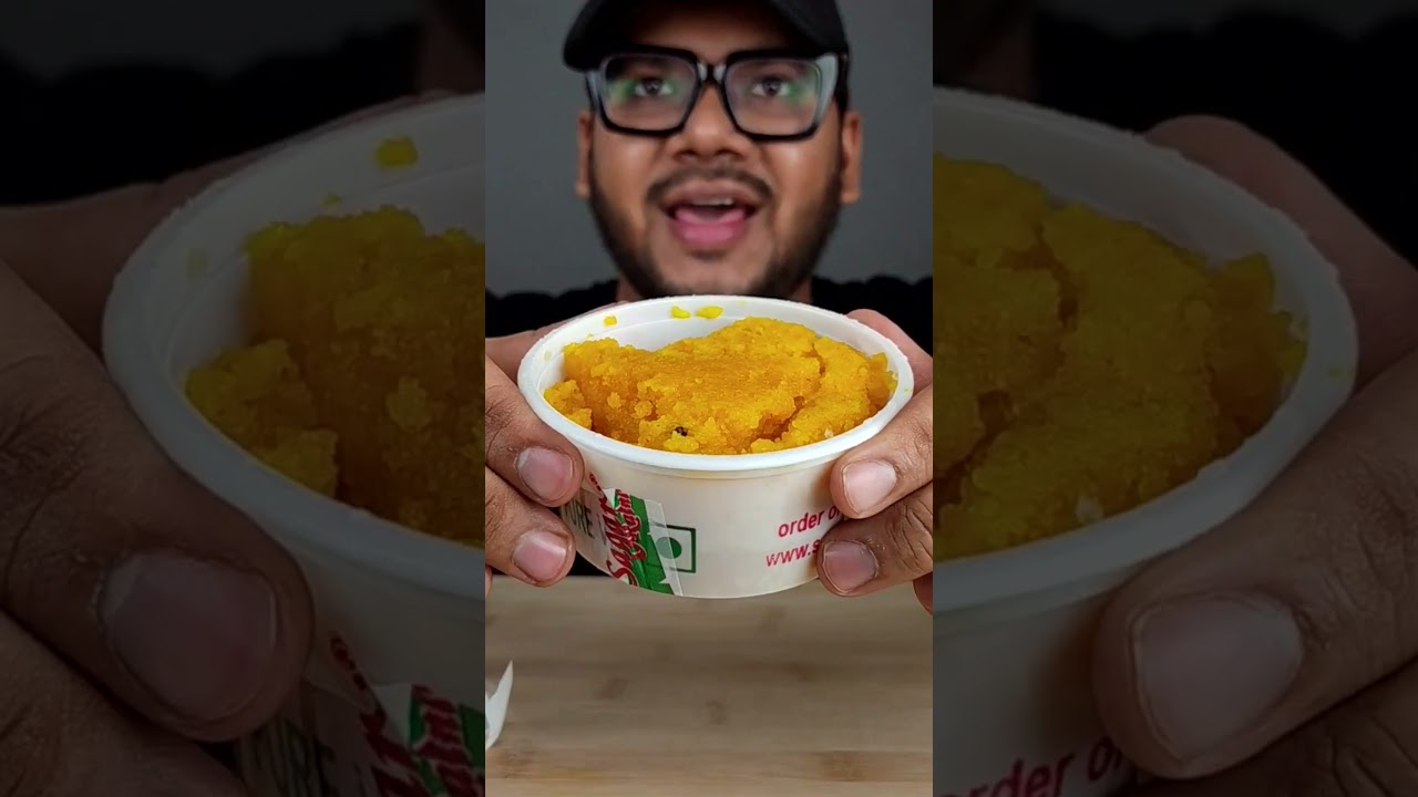 SAGAR RATNA RAVA KESARI REVIEW 😍 SOUTH INDIAN FAMOUS SWEET DISH TASTE TEST RESTAURANT DESSERT