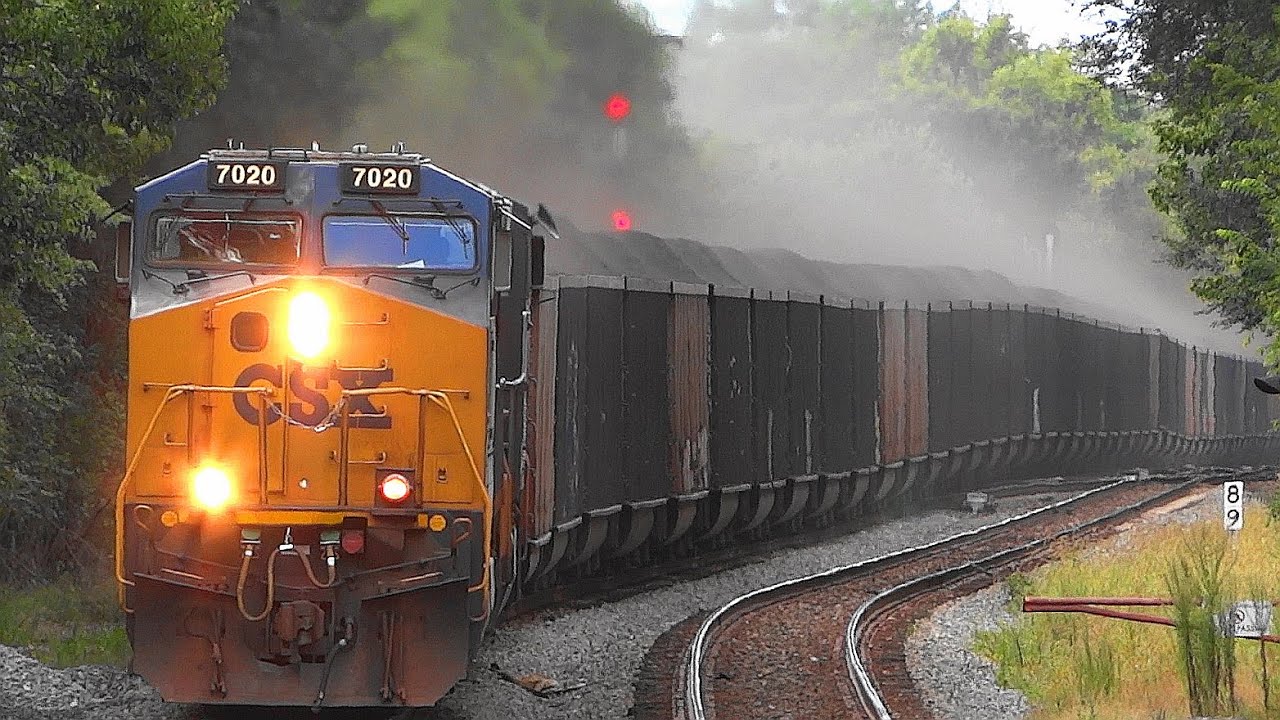 😱 Did Someone Forgot to Wet Down the Coal Train Dust??