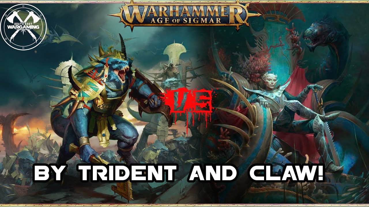 SERAPHON VS IDONETH! Age of Sigmar Battle Report. Scale on scale action!