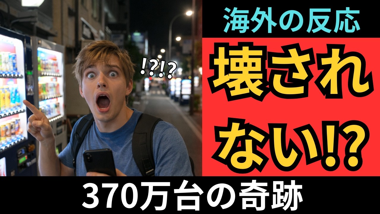 【海外の反応】なぜ日本には自販機が370万台あるのか？ 外国人が「治安と文化の奇跡」と呼ぶ理由