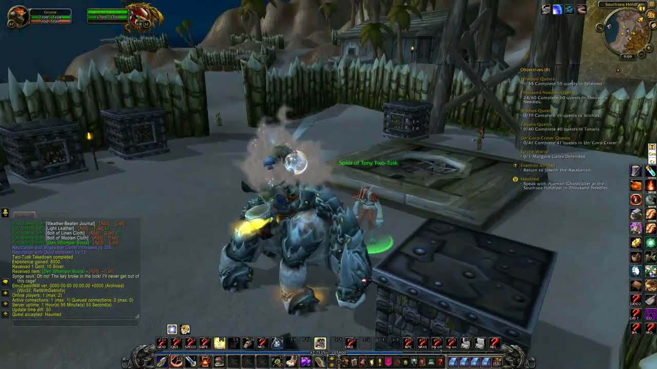 WOW Cata Quest 'Haunted - 25660' Horde on a PS