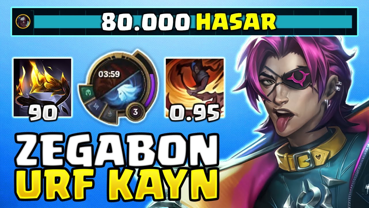 2 DAKİKADA DÖNÜŞEN URF GÖLGE KAYN! | 400 YETENEK HIZI 0.95 SANİYE Q | Zegabon