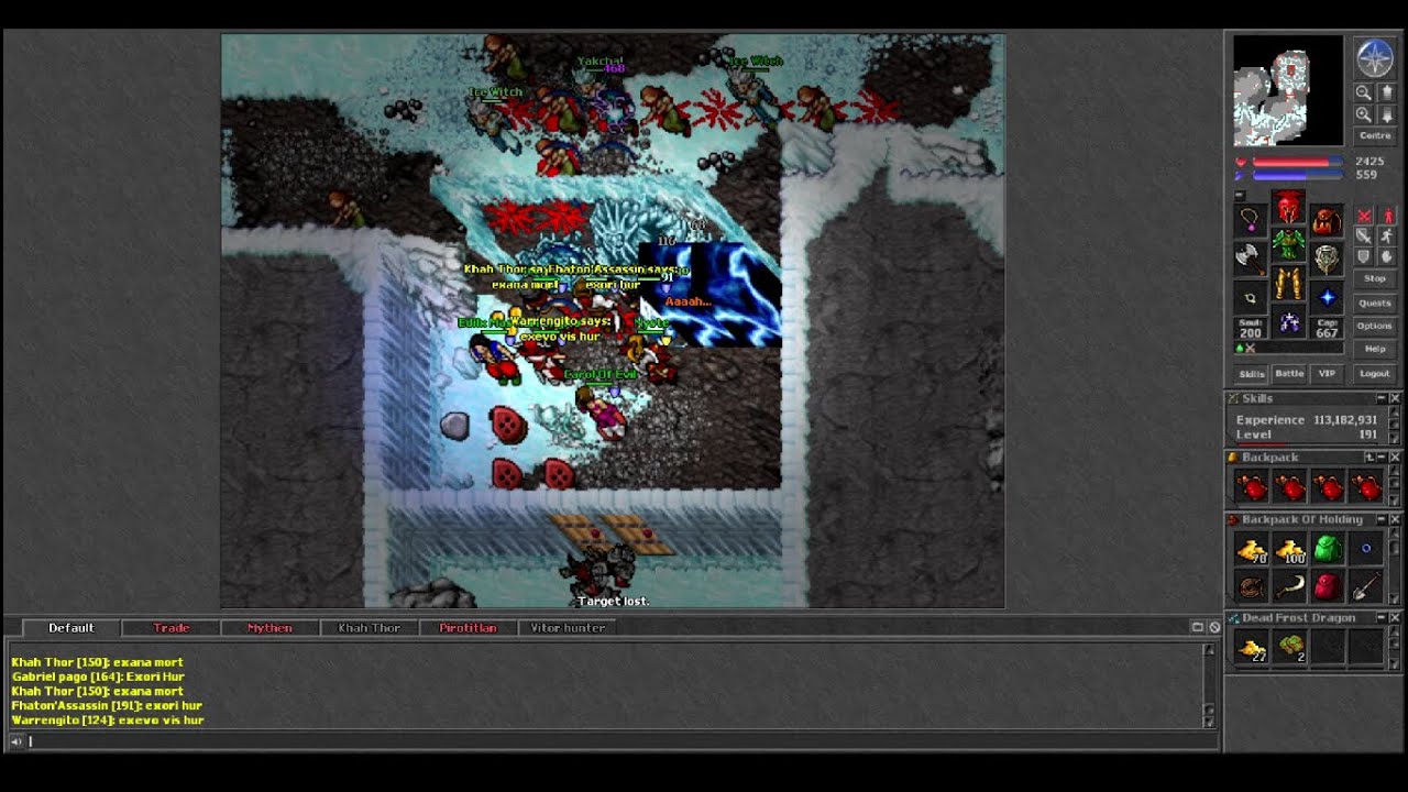 Tibia - EK 191 x BOSS Yakchal & Formorgar Mines (Refugia 8.1 2008)