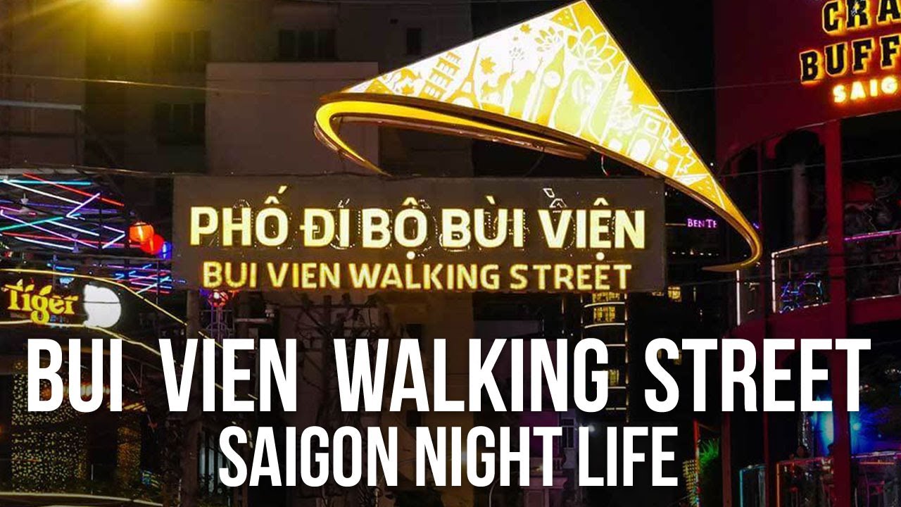 Bui Vien Walking Street - Saigon Nightlife / Backpacker Street - www.Saigon.CreateTravel.tv