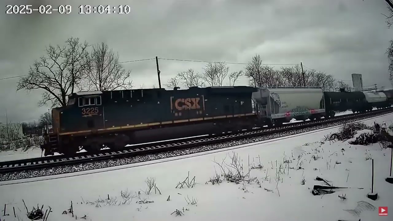 CSX Train Stops in Front Of Camera Then Starts Again! Chasing a Norfolk Southern Train DPU's + More!