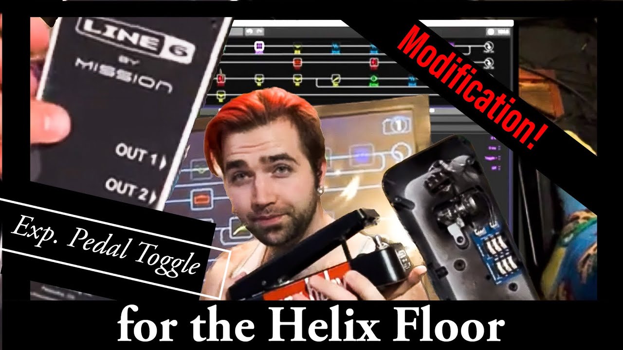 Mission Engineering SP1-L6H Exp Pedal Toe Switch MOD for Helix Floor, How to Tutorial/demo-B-GRUDZ-