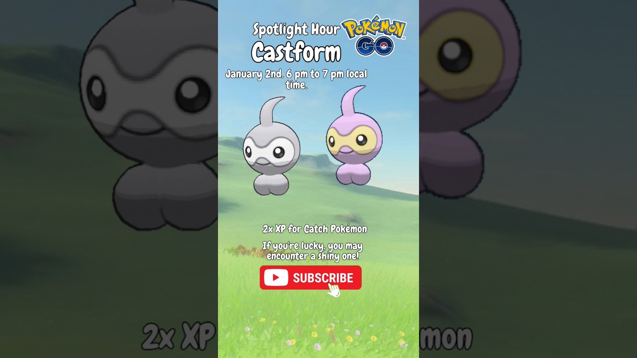 Castform Spotlight Hour January 2nd #pokemongo #pokemongonews #shinyevent
