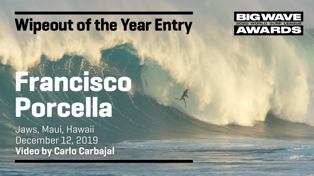 Francisco Porcella at Jaws - 2020 Wipeout of the Year Entry  - WSL Big Wave Awards