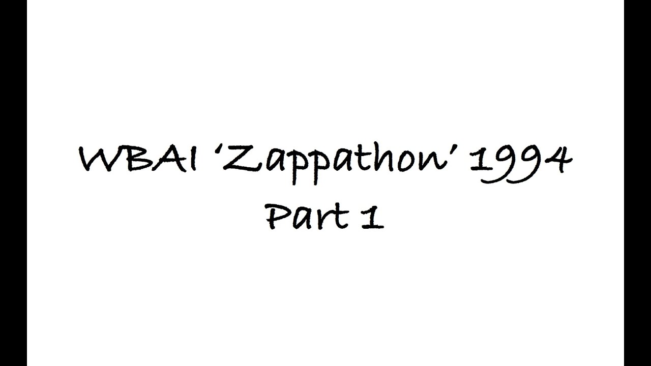 Frank Zappa, WBAI 'Zappathon' 22 January 1994, pt. 1