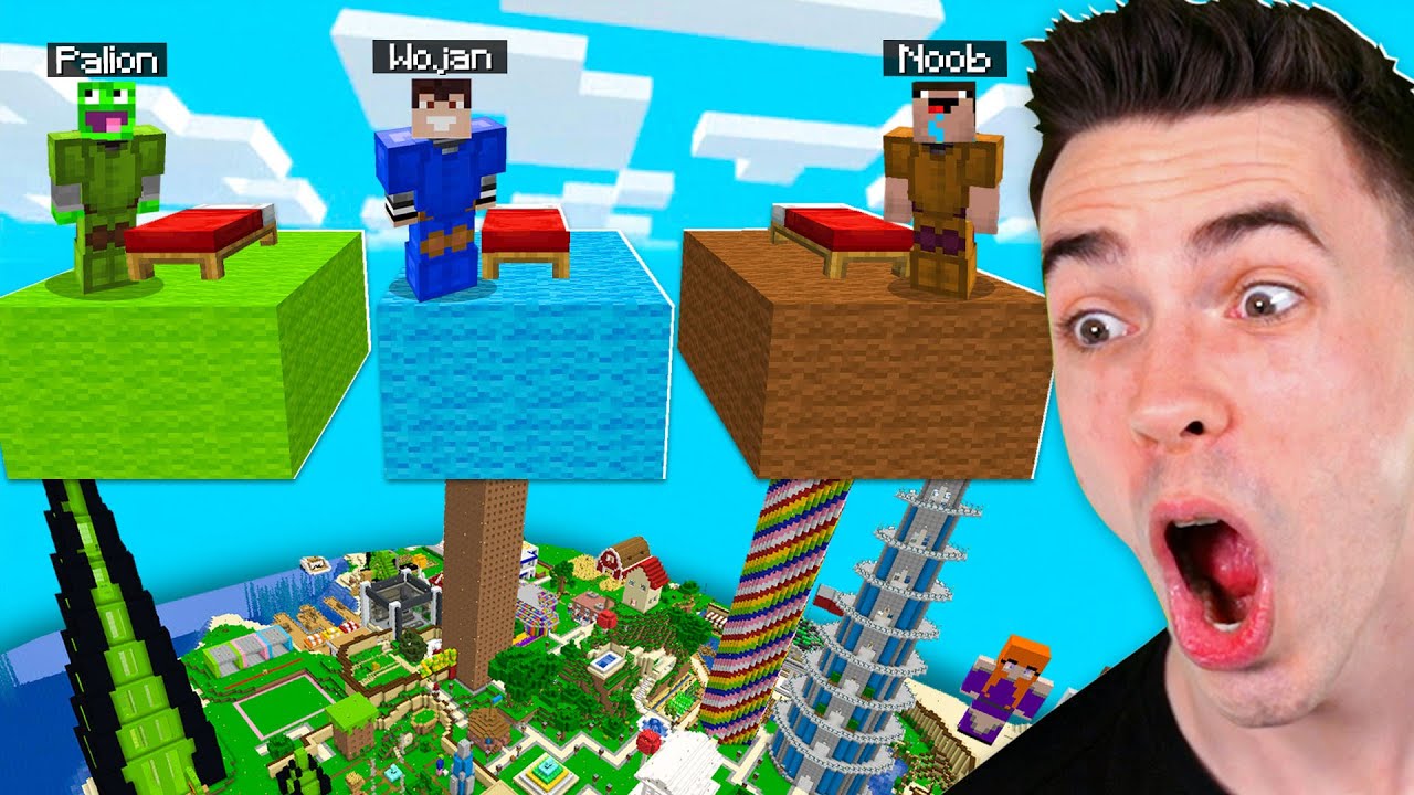 Wojan vs Palion vs Noobek w BED WARS na WOJANOWICACH