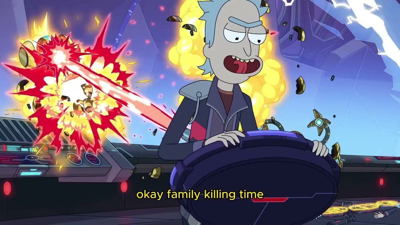 The moments The Uncle Slow is dying and Rick is crying - Rick and Morty