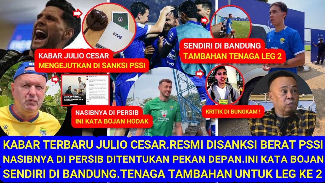 😱KabarTerbaru Julio.RESMI disanksi Berat PSSI.Ini kata Bojan Hodak.Nasibnya ditentukan Pekan Depan