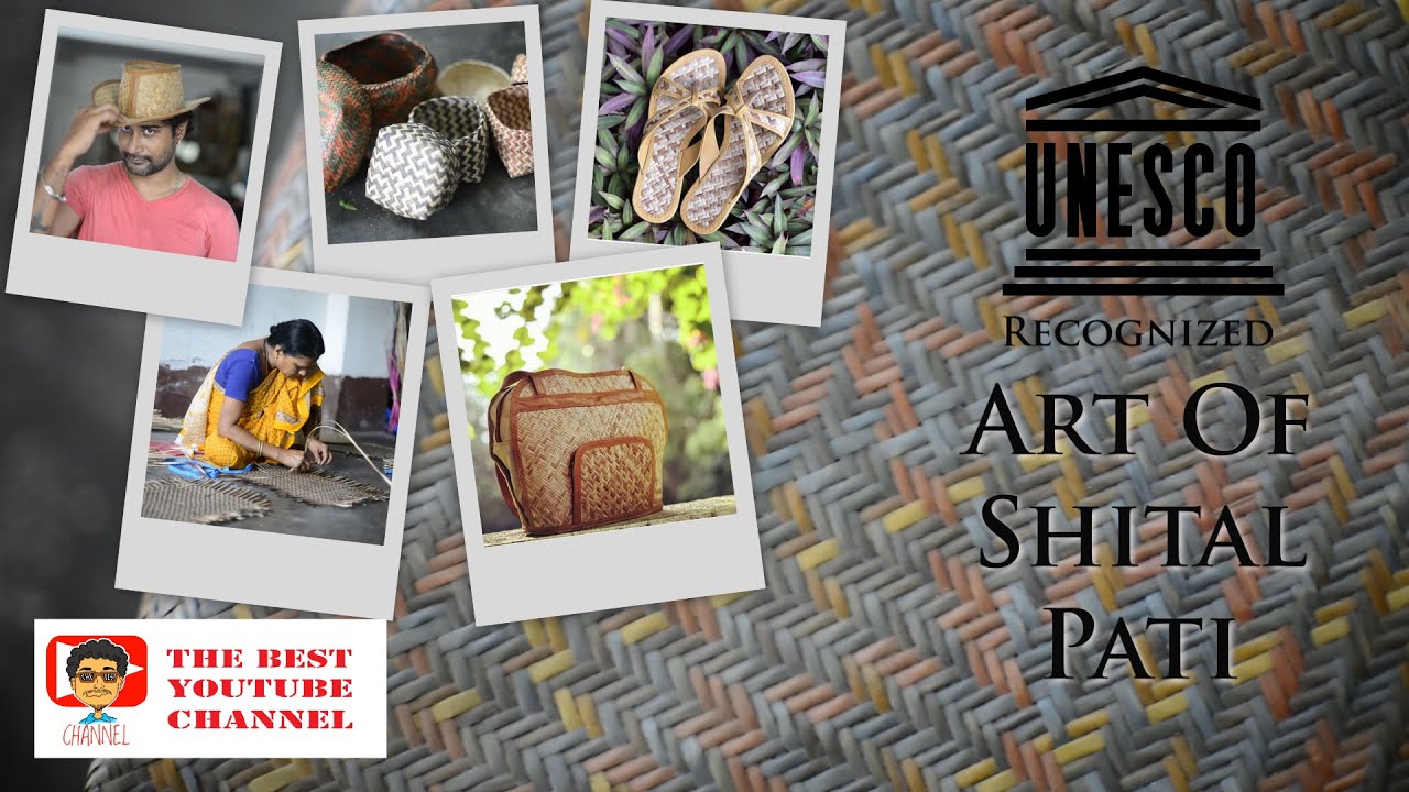 Traditional art of Shital Pati weaving of Cooch Behar, Ghughumari, West Bengal ! UNESCO Recognized